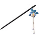 LEMIAO Ancient Style Tassel Hairpin Luminous Lantern Hairpin Silk Flower Wood Hairpin Palace Fairy Headdress Daily Versatile Hair Accessories Women Lantern Holding Candle - Blue