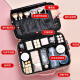Liangduo Cosmetic Storage Bag Cosmetic Bag Cosmetic Case Portable Travel Toiletries Bag Waterproof Leather Jewelry Box Suitcase Lipstick Skin Care Product Storage Bag Practical Chinese Valentine's Day Birthday Gift Pink Small with Lock [Leather Model]