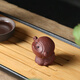 Tao Yunshang Yixing purple sand cute monkey tea pet boutique handmade purple mud clear cement monkey zodiac can raise tea and play ceramic ornaments purple sand cute monkey purple mud