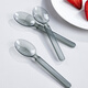 Youao disposable spoons 50 pieces individually packed thickened spoons plastic table spoons dessert spoons takeaway packaged spoons wholesale