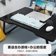 Desk Laptop Bed Computer Desk Foldable Desk Student Dormitory Small Table Lazy Large Small Table Home Gaming Black w Black Anti-Slip Legs + Integrated Desktop 60L*40W*28H