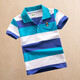 Kinderbekleidung Jungen Kurzarm-T-Shirt Kinder-Sommerkleidung 2024 neue mittlere und große Kinder halbärmeliges Revers gestreiftes POLO-Shirt-Oberteil 9214 Kurzarm 110
