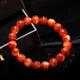Sakura Natural Gold Sunstone Bracelet Orange Gold Sand Sunstone Gold Strawberry Crystal Arusha Crystal Bracelet Men and Women Gift Collection Grade Natural Gold Sun 7mm