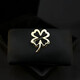 Jianla's new four-leaf clover brooch, men's and women's suit collar button, fashionable temperament corsage, shirt anti-exposure pin, gold B08-305