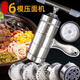 PGY Noodle Machine Multifunctional Stainless Steel Noodle Machine Handmade Thick and Thin Noodles Oatmeal Noodles Noodle Presser 4 Molds-Stainless Steel Noodle Machine