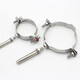Maixinyi 304 stainless steel expansion elevator 110 pipe clamp 75 seat clamp 160 hoop PVC50 lantern clamp steel pipe fixed 304 89 (range 85-89mm)