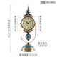Hanshi (Hense) table clock living room clock display table clock clock ornaments desktop sitting clock home light luxury decorative pendulum clock HD6902 ice crack ceramic model HD6902