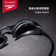 速比涛（Speedo）飞鱼系列精工高清防水防雾泳镜游泳装备男女通用 黑色/烟灰色