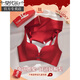 Modal Red Zodiac Year Underwear Set for Women 2026 Year of the Horse Gift Box Wedding Bride Sexy Small Breast Push Up Bra Red Underwear Set 001+Gift Box L 36/80AB Recommended 110-125Jin Jin equals 0.5kg