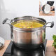 Rice steamer, stainless steel small steamer, one layer, single layer, household rice steamer, steamer, soup, water-proof, dual-purpose, extra thick type (suitable for 2-3 people) 24cm