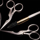 Tweezerman imported eyebrow trimming scissors and eyebrow trimming brush set stainless steel eyebrow trimming scissors and eyebrow trimming brush combination 2-piece set