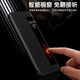MR.G 适用华为mate40rs手机壳真皮磁吸翻盖智能视窗保时捷保护套全包防摔超薄商务 玄黑色 头层牛皮
