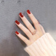 SweetColor unscented no-bake nail polish aunt red 12ml foot nail polish non-tearable nail polish long-lasting quick-drying nail polish