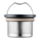 
Taifugao tea cup with lid insulation for men and women household with handle 316 stainless steel office cup with tea partition T6172-black-500ml