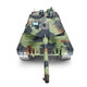 Henglong Deutsch Leopard Tank Fernbedienung Auto Fernbedienungstank Fahrzeug Military Battle Model Eltern-Kind-Fernbedienung Auto-Ladung Spielzeugprofessioneller Ausgabe (Metall Track + Drive Wheel) 1800-mAh-Batterie (kann etwa 25 Minuten lang gespielt werden)