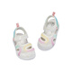 DAVE&BELLA boys' sandals, sports girls' shoes, children's baby shoes, toddler shoes, mesh breathable summer new children's shoes, white, in stock 24 (shoe inner length 15.4cm)