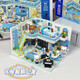 Zhegao Villa House Building Blocks Girl Series Assembly Küchenhaus spielen Haus Prinzessin Zimmer Mädchen Spielzeug Geburtstagsgeschenk Doppelschicht Wangwang Wohnung + Beleuchtung [1048 Getreide]