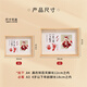 Catch Zhoulong baby's one-month-old hand and foot prints for 100 days of lanugo souvenir, one-year-old hand and foot prints for baby's 100 days photo frame with umbilical cord prints, A4 smooth and worry-free customized photos