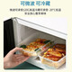 Shenfu disposable lunch box rectangular packaging box food-grade lunch box take-out fresh-keeping bowl thickened compartment fast food box with lid 1000ml square transparent 50 sets