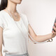 0-Grad-Mobiltelefon Lanyard Hanger Hals Crossbody Style Hanging Seil für iPhone Apple Huawei Xiaomi Oppovo Universal Tragbares tragbares Mobiltelefon-Hang-Kettenzubehör für Geburtstagsgeschenk weiße Perle Mobile Handy Lanyard-Crossbody Style Style