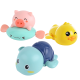 Baby bath toys, children's bath, baby swimming and splashing, little turtles, boys and girls playing in the water, little ducks, little yellow ducks, spraying water eggs + little turtles + little dolphins