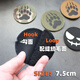 Punisher Bear Claw Velcro Badge Camouflage Morale Badge IR Armband Outdoor Tactical Backpack Badge DIY Badge Decoration Luminous Smiley Face