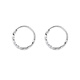 S999 sterling silver ear piercing, white earrings, plain hoop earrings, hoop earrings, no need to take off small earrings when sleeping, glossy style 7mm, one pair