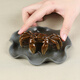 Zun Pot Tea Pet Ornaments Purple Clay Color-Changing Crabs from All Directions Can Bring Good Luck Color-Changing Crabs Lotus Leaf Green