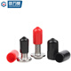 Guwanji PVC rubber protective cap protective sleeve external thread screw screw round cap plastic hose casing cap plug fastener collection red 8x15 50 pcs
