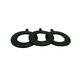 Jingjialong rubber sealing gasket flange rubber gasket valve flat gasket thickened DN25 40 50 80 100 DN125 (177*130*3) 1 price