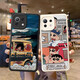 Cartoonist suitable for Xiaomi 17promax mobile phone case 5G silicone lambskin Xiaomi 17Pro lens all-inclusive anti-fall protective cover mi17 men and women new internet celebrity cartoon Xiaoxin leather case Xiaomi 17Pro antique white-Xiaoxin lens all-inclusive