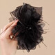 Xiangwan hair clip mesh flower feather clip women's hair extension hair clip high-end shark clip large hair clip hair accessories