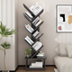 Shuali bookshelf tree-shaped multi-layer simple storage bookshelf 136cm eight-layer grid black SL8374D