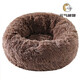 Yuanqi Cute Winter Warm Plush Dog Pet Nest Round Plush Cat Nest Internet Popular Autumn and Winter Cat Nest Dog Nest Green (Fully Removable and Washable Upgraded Model) M (Diameter 50cm) Suitable for pets within 10Jin [Jin is equal to 0.5kg]