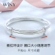 The only Winy silver bracelet for girls silver jewelry 9999 fine silver bracelet for girlfriend gypsophila young model solid mother 301g
