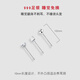Dijing S999 silver earrings for women, simple double-headed ear sticks, no need to pick birthday gifts for sleeping, ear piercing invisible