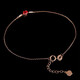 Tingliang Natural Ruby Bracelet Colorful 18K Gold Inlaid Diamond Fashion Wristband for Lover Ready in Stock (15.5-18cm)