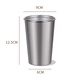 Baijie 304 stainless steel water cup, beer cup, anti-fall juice cup, cold drink cup, tea cup, 500ml outdoor camping cup