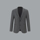 Blue Leopard (LAMPO) Wool Autumn and Winter Business Suit Suit Men's Imported Flannel Wool Suit Top High-end Medium Gray 52 (175/104) C