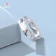 Aido diamond platinum ring for couples, fashionable pt950 platinum honeycomb pair ring for men and women, live ring, female model, weight 3.5-3.7g + free engraving