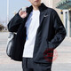 Nike (NIKE) Jackets Men's Tops 2025 Autumn New Sportswear Casual Breathable Running Stand Collar Quick-drying Versatile Jacket Hot Recommendation/Dri-FIT Classic Thin Style/Return to 10 by Posting Pictures One Size Smaller XL (180/96A)