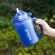 LOCK&LOCK small reservoir small ice bucket thermal insulation kettle outdoor travel large-capacity thermal kettle military training water cup blue - 1350ml