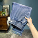 
2025 spring and summer thin elastic waistless jeans men's lace-up simple loose large size casual elastic harem pants light blue 675 thin model 32 (recommended 135-145Jin [Jin equals 0.5 kg])
