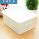 Plastic storage basket miscellaneous basket storage basket desktop storage basket rectangular kindergarten toy storage box covered large green 35.5*30*21.9cm