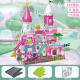 Sugar Rice Children's Large Particle Assembled Building Blocks Toy Girl Princess Castle Disney Gift for Girlfriend Holiday Birthday