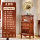 SHENGLINA American gramophone retro vinyl record player European-style living room solid wood antique light luxury record player old-fashioned home speaker all-in-one machine upgraded cherry color + karaoke function
