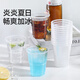 Meiya disposable cup aviation cup 240ml*50 space cups food grade thickened plastic beverage tea cup