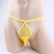 Sexy Unterwäsche für Männer u-motivierende Unterwäsche sexy transparentes Netz offener Schritt Männer Tang sexy Unterwäsche verführerische T-Pants Erwachsene Sexmaterial SM Masturbationshose Weiß Single Size