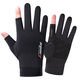 Mingge Arden sunscreen half-finger gloves for men and women riders summer ice silk riding thin model driving anti-slip exposed two-finger fishing black two-finger one size