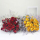 Love Yunnan Natural Rose Dried Flower Bouquet Living Room Decoration Lucky Rose Dried Flower Real Flower Decorative Ornaments Air-dried and Baked Neon + Gold Barbie (Two Bundles)